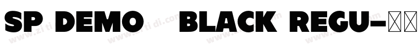 SP DEMO   Black Regu字体转换